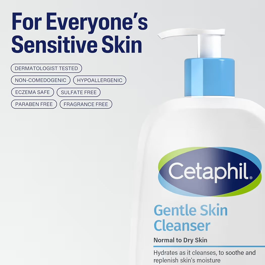 Cetaphil Gentle Skin Cleanser, 20 fl oz, 2-pack
